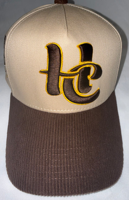 Dark Brown and Yellow Snapback