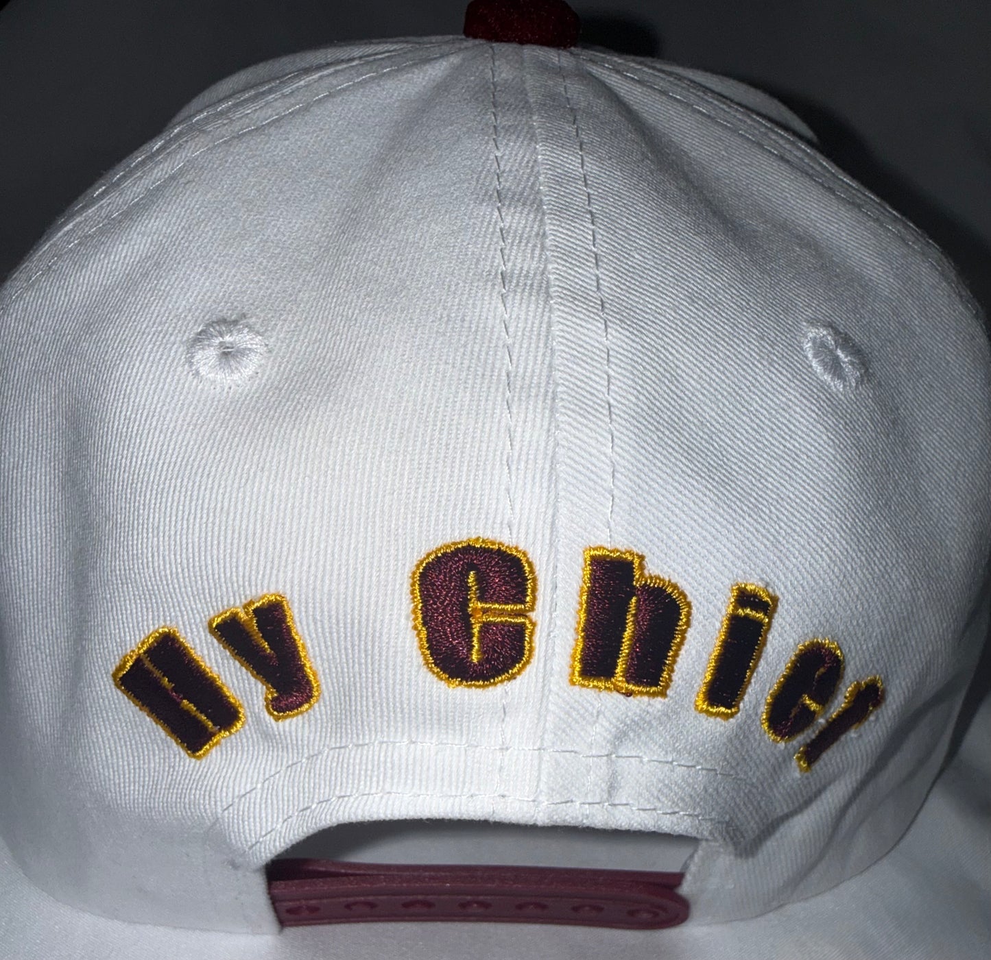 Burgundy Maroon Wine & Yellow Snapback
